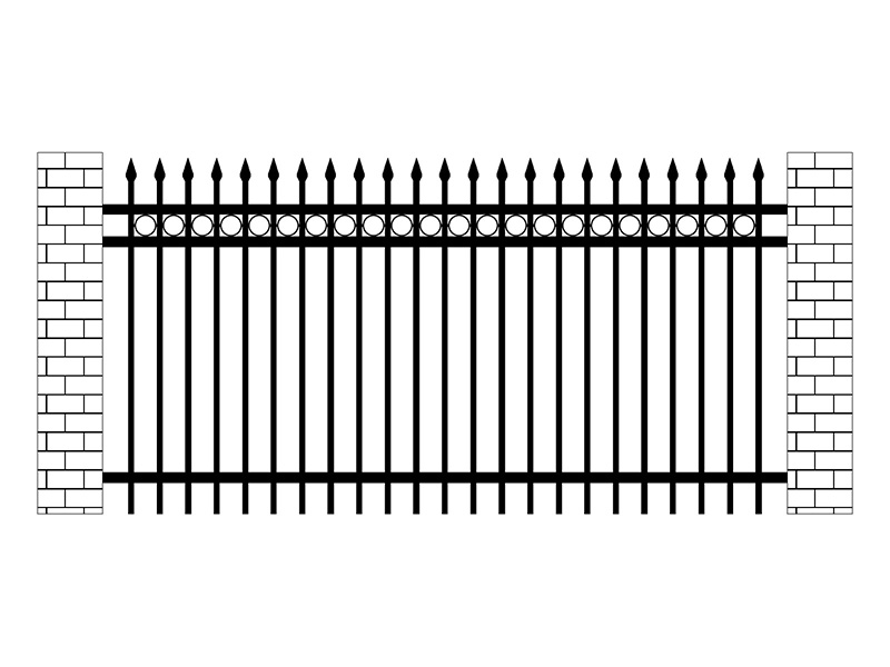 廠區鋅鋼圍欄圖片